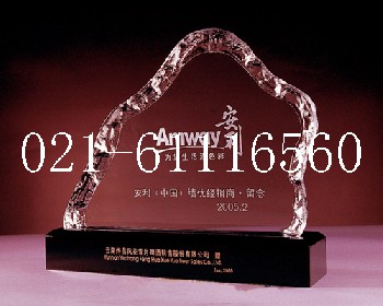 K5水晶嘉奖礼品便宜商务礼品奖牌水晶冰山可加LOGO